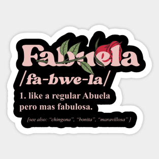 fabuela abuela grandma grandmother granny Sticker